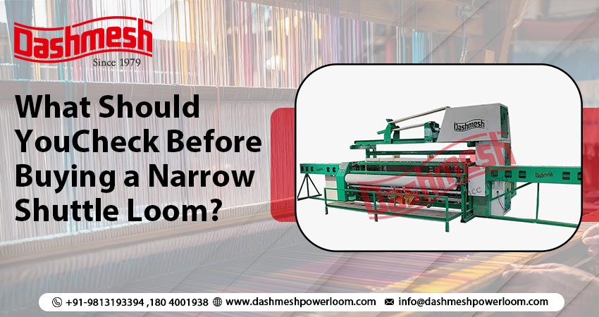 Narrow shuttle loom